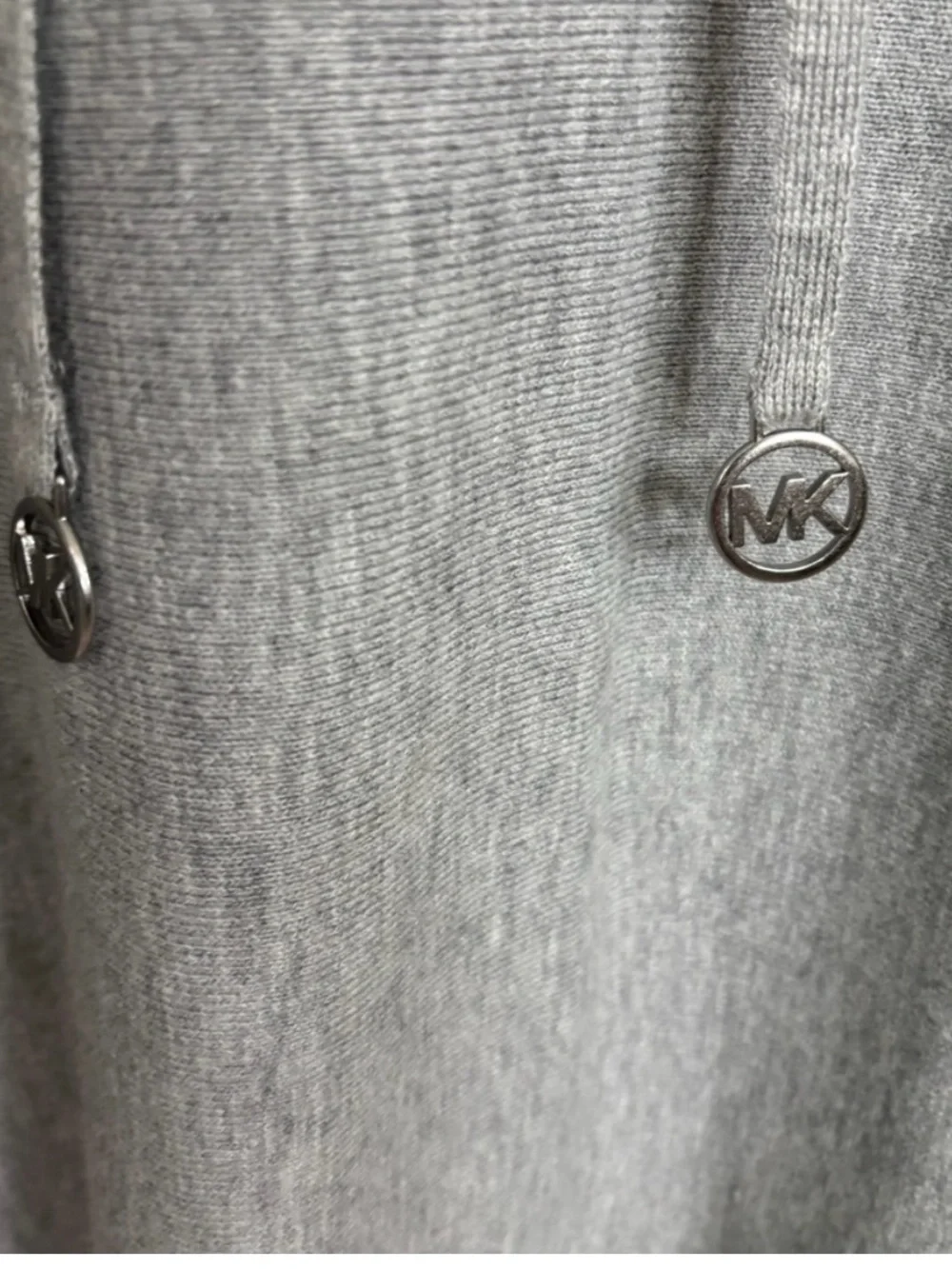 Michael Kors Gray Hooded Knit Sweater